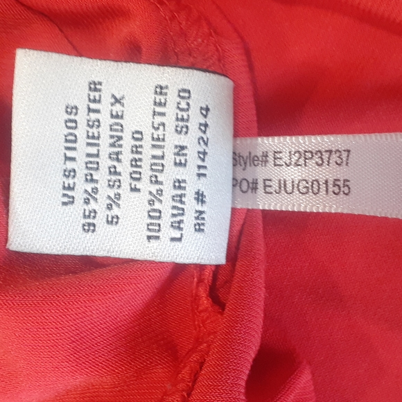 Eliza j women's red faux wrap dress size 4p - Picture 17 of 17